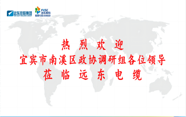南溪區(qū)政協(xié)黨組書記、主席余水情率隊蒞臨遠東電纜宜賓參觀調研